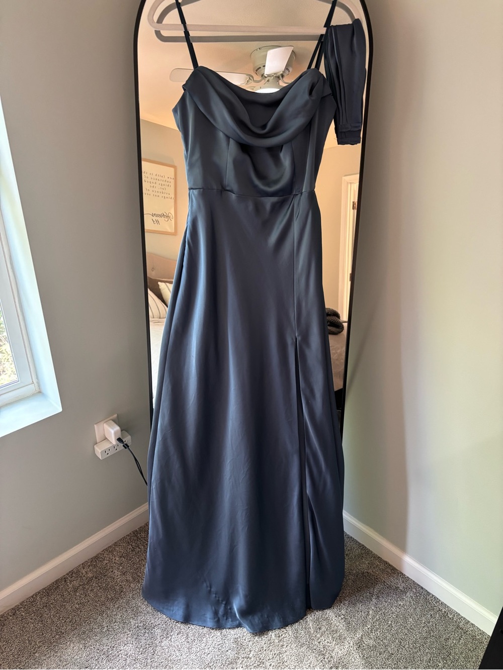 Birdie Grey bridesmaid dress- Mia Matte Satin Convertible dress
